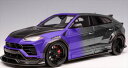 ミニカー 1/18 ランボルギーニ ウルス LBWORKS仕様 紫グラデーション黒色 LB-Works【限定モデル予約商品】