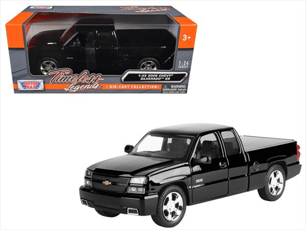 Rakuten - ミニカー　1/25　2006　シボレー・シルバラード　黒色　トラック　アメ車　2006 Chevrolet Silverado SS 　MOTORMAX　【予約商品】