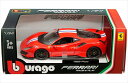 1/24 フェラーリ ミニカー■ブラゴ■フェラーリ Ferrari 488 Pista 赤/白/青 BBURAGO【予約商品】