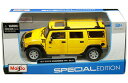 ミニカー 1/24 maisto☆2003 ハマーH2 黄色 Hummer H2 SUV【予約商品】