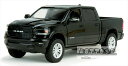 ミニカー　1/24　MOTORMAX☆2019　ダッジ　ラム　黒ピックアップトラック　2019 Ram 1500 Crew Cab Laramie【予約商品】