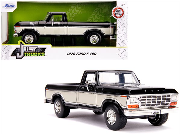 ミニカー 1/24 JadaTOYS 1979 フォード F-150 Stock トラック 黒/白/黒色【予約商品】