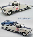 ミニカー　1/18　ACME☆キャリアカー　積載車（1台積載）　白　ワイルドスピード 1970 Ford F-350 Ramp Truck 