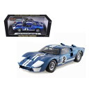 ミニカー 1/18 SHELBY COLLECTIBLES☆1966 フォード GT40 MK2 ＃2 青色 フォードvs フェラーリ特別限定モデル！