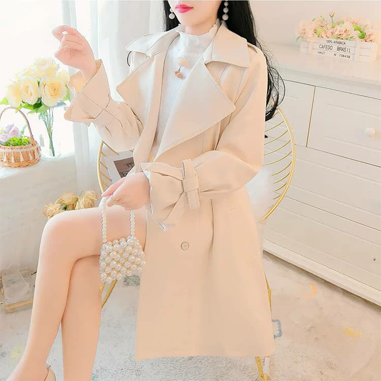 フレア レディース 体型カバー ジャケット トレンチコート トレンチコート 秋服 ス...
