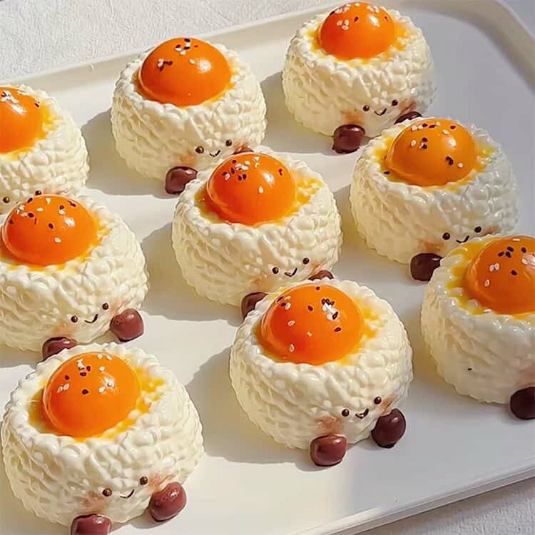 ATiCのオシャレ減圧食品サンプル 子供 おにぎり ぷにぷに 2点セット プッシュ ふわふわおもちゃ 大人 感触 お握りおにぎり Y2K ふわふわ かわいい おにぎりスクイーズ ストレス解消 指の運動 もちもち おしゃれ 子供 こども スクイーズ 握って遊ぶ お菓子 デザートそっくり｜アングル2
