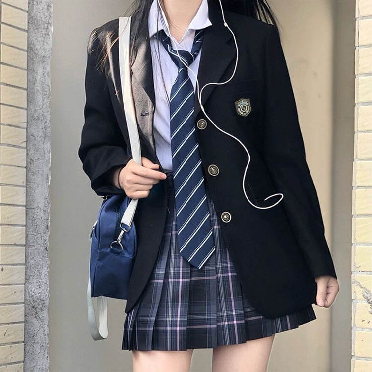 ATiCのジャケット 高校生 ブレザー アウター 中学生 スーツ 女の子 制服 卒業式 フォーマル 学生服 文化祭 入学式 スクール jk制服 成人式 ハロウィン コスプレ 女子高校生 発表会 入学式スーツ 七五三 冠婚葬祭 単品｜アングル2