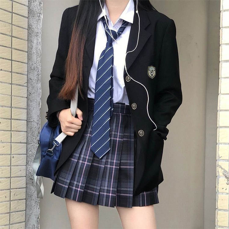 ATiCのジャケット 高校生 ブレザー アウター 中学生 スーツ 女の子 制服 卒業式 フォーマル 学生服 文化祭 入学式 スクール jk制服 成人式 ハロウィン コスプレ 女子高校生 発表会 入学式スーツ 七五三 冠婚葬祭 単品｜アングル3