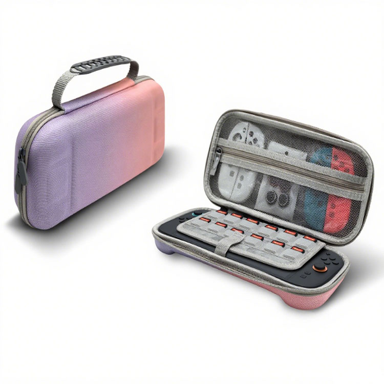 収納バッグ ハードケース グラデーション ケース switch2 ケース スティックカバー 大容量 保護カバー 保護 防水 防振 1旅行には必須 Switch2 持ち運び 便利 防塵 2 カバー ゲームカード収納可能 アダプタ 周辺機器 収納 セミハードケース Switch2 EVA