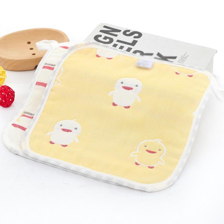 キッズ フェイスタオル 6重ガーゼ タオル 3枚組 25*25cm 綿100％ コットン ベビー 子供用 ガーゼタオル 通気性 吸水性 柔らかい ループ付き 可愛い 動物 子ども タオル たおる 通年 お風呂 バス用品 入学 入園 幼稚園 保育園 学校 北欧 ギフト 出産祝い 出産準備 送料無料 2