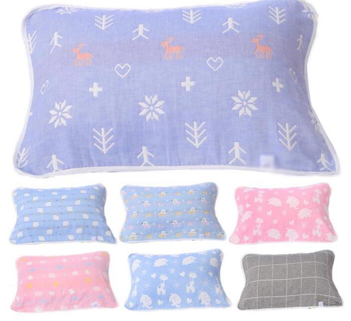 枕巾 6重ガーゼ 綿100％ 50×80cm 綿 通気性 蒸れない やわらか 子ども 赤ちゃん 妊婦 アレルギー対策 ..