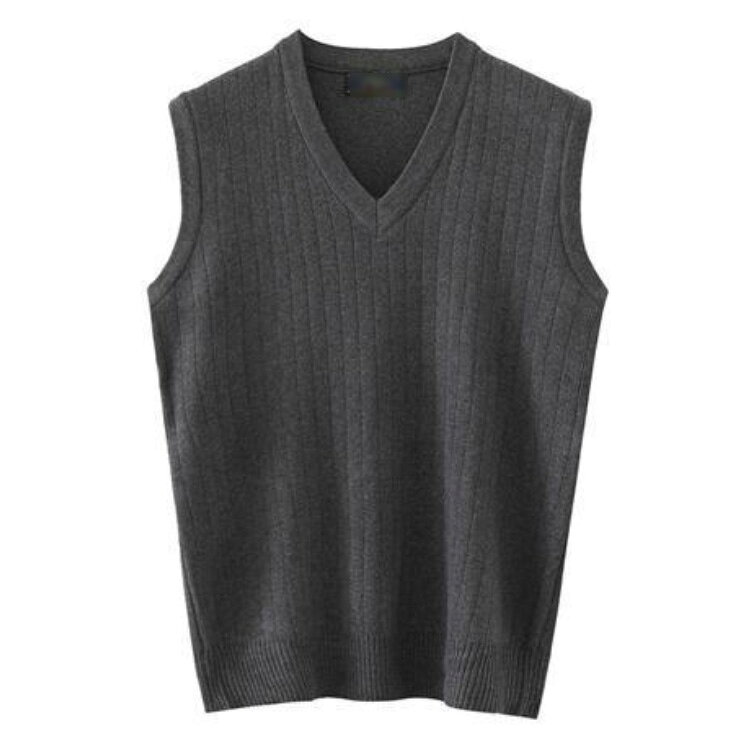 【送料無料】ベスト 制服 学生 スクール 薄手 シニア 春秋冬 ウール混 ニットベスト Vネック プルオーバー ベスト 男子 高校生 保温 シンプル メンズ 敬老の日 プレゼント 無地 ストライプ柄 houbian-10015529 ATiC サンプル画像2