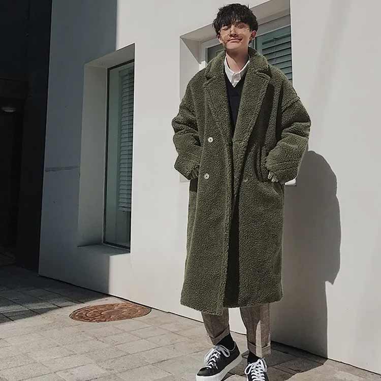 ボアコート メンズ 冬 チェスターコート ロン...の紹介画像3