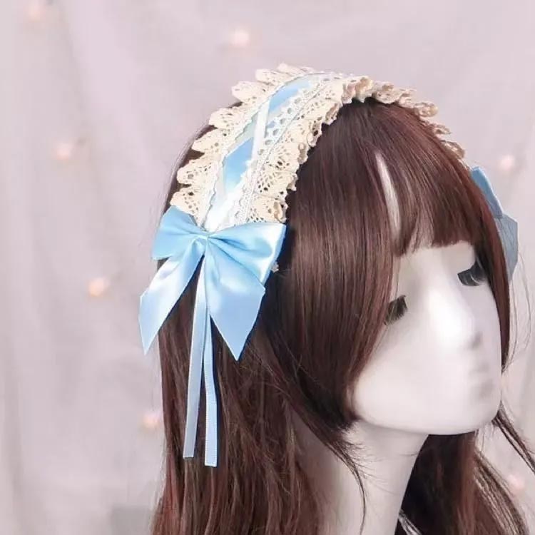 ヘッドドレス レースアップ リボン付き ヘアアクセサリー ロリータ 髪飾り パーティードレス セクシー こすぷれ メイド 衣装 コスプレ衣装 ハロウィン コスチューム パーティー おしゃれ かわいい 送料無料 houbian-10012933 ATiC サンプル画像3
