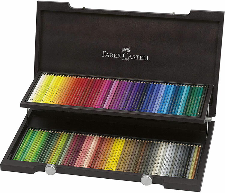 Faber-Castell ファーバーカステル ポリクロモス 色鉛筆 120色 木箱 セット 110013