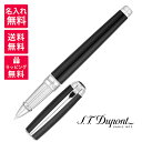 【名入れ無料】S.T.DUPONT エステーデュポン NEW LINE D ニューラインD ローラーボール ラージ ブラックナチュラルラッカー パラディウム 4...