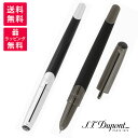 デュポン S.T.DUPONT デュポン DEFI MILLENIUM デフィ ミレニアム 万年筆 マットブラックラッカー ガンメタル 400719 ブラックシャイニーラッカー クローム 400706