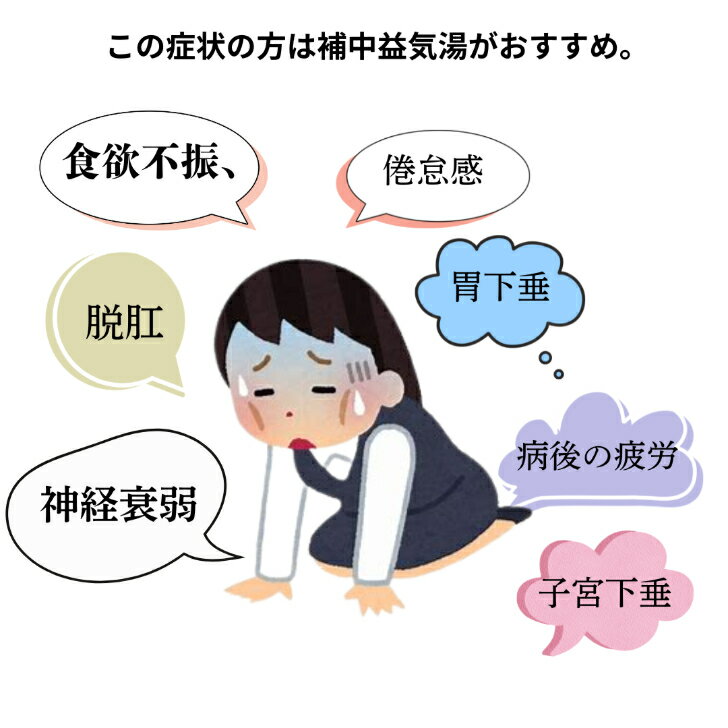 【第2類医薬品】補中益気湯14日分42包食欲不振、神経衰弱、腺病質、疾病後の疲労倦怠感、脱肛、痔核、胃下垂症子宮下垂症、多汗症