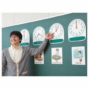 時計模型 5個セット マグネット 黒板 ホワイトボード 算数 教師 先生 学習支援 授業