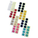 面ファスナー　直径20mm　白、黒、赤、黄、紺、桃、水色、ベージュ　1セット(4組)　裁縫　手芸　86172478