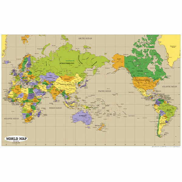 WORLD MAP（英語版世界地図）2枚セット