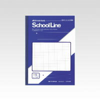 【アピカ】スクールライン B5 5mm方眼罫 10mm実線入り　マリンブルー【学習帳】