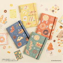 スイング・ロジカルWリングノート B6 古川紙工 焼きたてパンタウン 方眼 新作 かわいい【ナカバヤシ】【2冊のみメール便OK】
