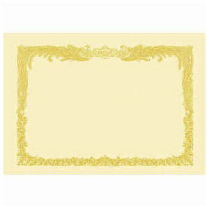 OA賞状用紙 (1袋10枚入) クリーム B5 A4 B4 A3 縦書き 横書き 卒業 卒業式 卒園 卒園式 証書 証明 表彰..