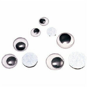 目玉・ムービング（丸型）50個入【クラフト素材】