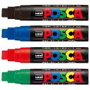 ポスカ 極太 単色 マーカー POSCA 文房具 POP ポップ ポスター 発表会 掲示 イベント オフィス用品 事務用品 アート 黒 赤 青 緑【三菱鉛筆】