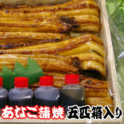 焼きあなご（蒲焼き）5匹箱入り明石の鯛と並ぶ名物焼き穴子