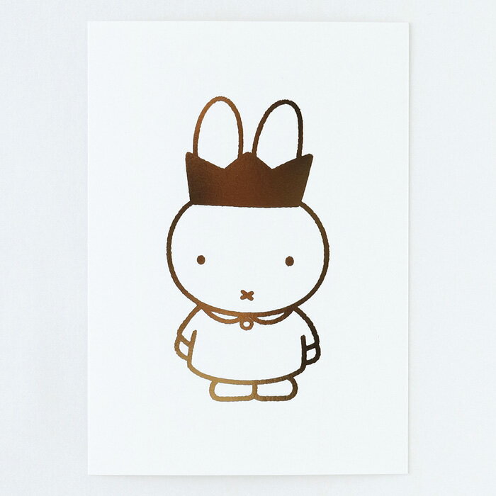 miffy ポストカード　queen 【メール便対応可】ミッフィーポストカード お誕生日やお祝いのメッセージ..