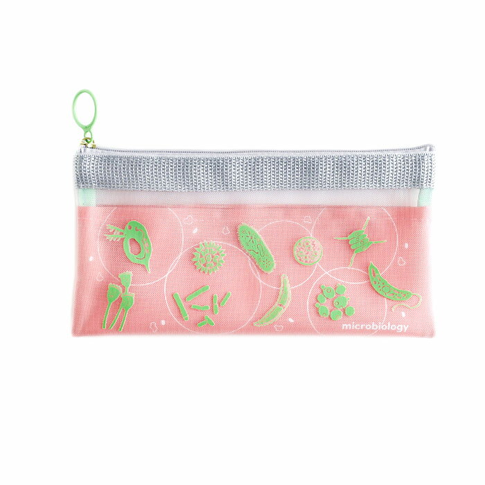 STUDY HOLIC メッシュペンポーチ　微生物学【メール便対応可】ペンポーチ ペンケース 筆入れ ステーシ..