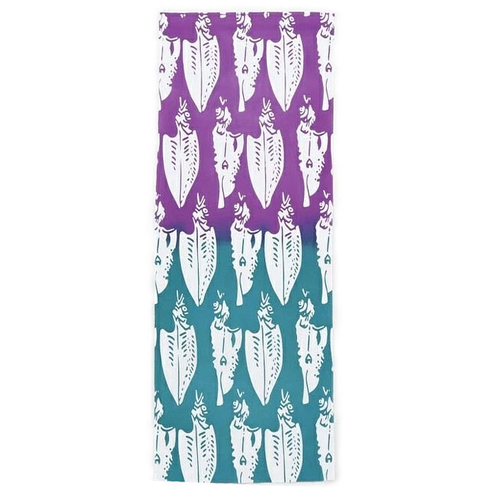 注染手ぬぐい　小紋雅話カマス手拭い　日本製 伝統技法 注染 江戸小紋 かます柄 山東京伝 ユニークな文..