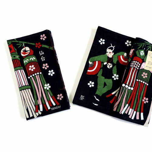 手ぬぐい本　仙台　杜の都仙台ご当地柄手拭い 捺染手拭い 横浜濱文様 てぬぐい プチギフト 仙台のお土..