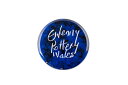 【雑貨】Ewenny Pottery エウェニーポテリー 缶バッジ 直径3センチ ブルー ロゴ ファッション 小物 アイテム ノベルティ イギリス 伝統工芸 陶器 記念品