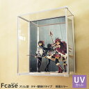 【1日限定★全品★5%OFFクーポン】 UVカット 壁掛け コレクションケース Fケース スリム・タテ型 (背面ミラー) ディスプレイケース ディスプレイ 棚 ...