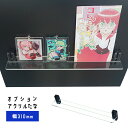 【5日限定★全品★5%OFFクーポン】 棚の間隔自由自在 マグネット付きアクリル棚 溝あり 310mm 【浅型用】 壁掛けタイプ専用 フィギュア棚 壁掛け コレクションケース用 フィギュアケース用 磁石 棚板 ひな壇 ディスプレイ 透明