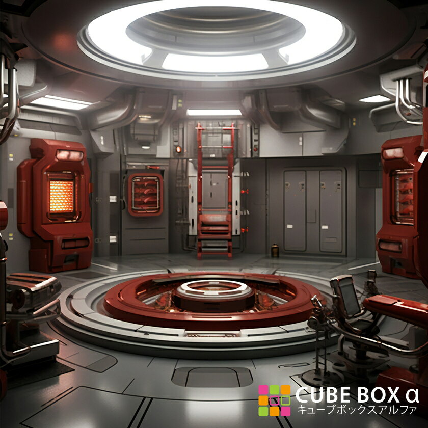 【CBA CBH 専用背面デザインシート】 近未来 研究所 サイエンス ロボット サイボーグ 実験室 タイムワープ SF