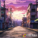 【5日限定★全品★5%OFFクーポン】 【CBA CBH 専用背面デザインシート】 夕日 下町 商店街 風景 背景 景色 街並み 夕方 ノスタルジー 昭和レトロ 秋
