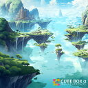 【CBA CBH 専用背面デザインシート】 ファンタジーワールド RPG 冒険 浮島 風景 自然 雲海 晴れ 昼間