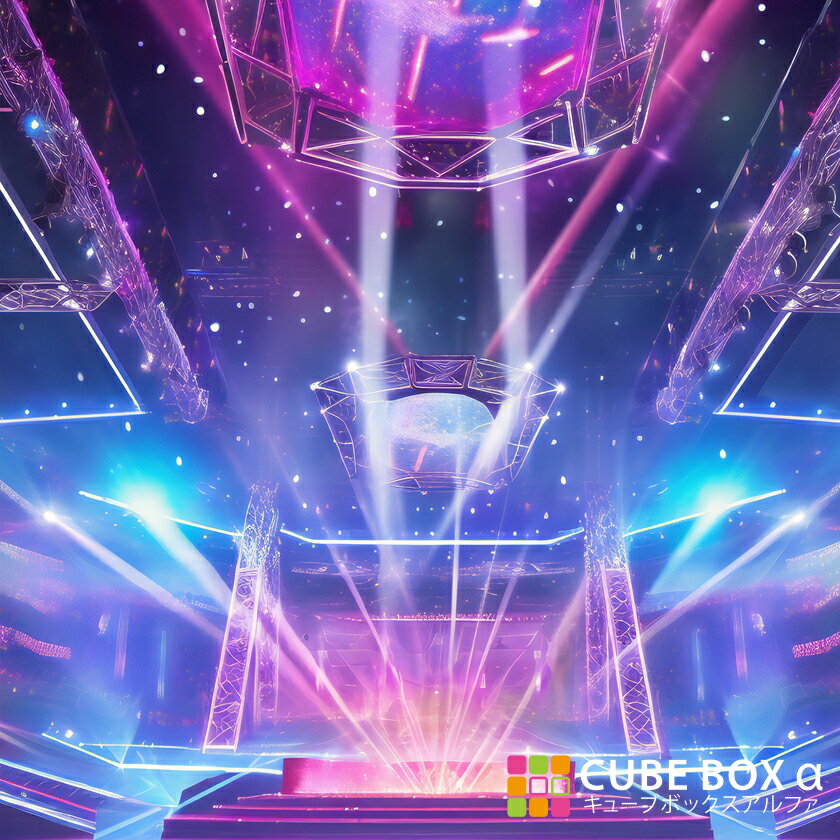 【CBA CBH 専用背面デザインシート】 アイドル コンサート ステージ 背景 スポットライト 照明 風景