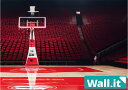 【Wall.it A4 フィギュアディスプレイケース専用背面デザインシート 横向】バスケットコート NBA 体育館 バスケットゴール スタジアム