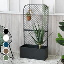 【1日★30名限定★全品5%OFFクーポン発行】 室内でも屋外でも フェンス付き プランターボックス プランター台 金属 メッシュ おしゃれ プランターカバー ...