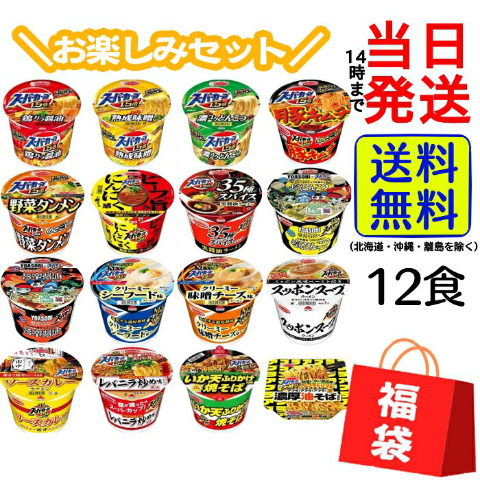 【 福袋 】 エースコック スーパーカップ6種各2食計12食 詰め合わせセット 【 送料無料 】【 当日発送 】※期間限定品などが入る場合もございます。箱買い 箱 まとめ買い カップ麺 詰め合せ 大盛り インスタント アソート 防災 非常食 お試し 食べ比べ ギフト