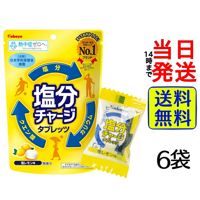 楽天総合食品卸問屋housechoice【袋数選べる！】 カバヤ 塩分チャージタブレッツ 塩レモン 81g【 送料無料 】【 当日発送 】 熱中症対策 塩分補給 現場 塩飴 飴 夏 熱中症 体育祭 部活 スポーツ アウトドア 運動 トレーニング 塩分 熱中症 大容量 まとめ買い