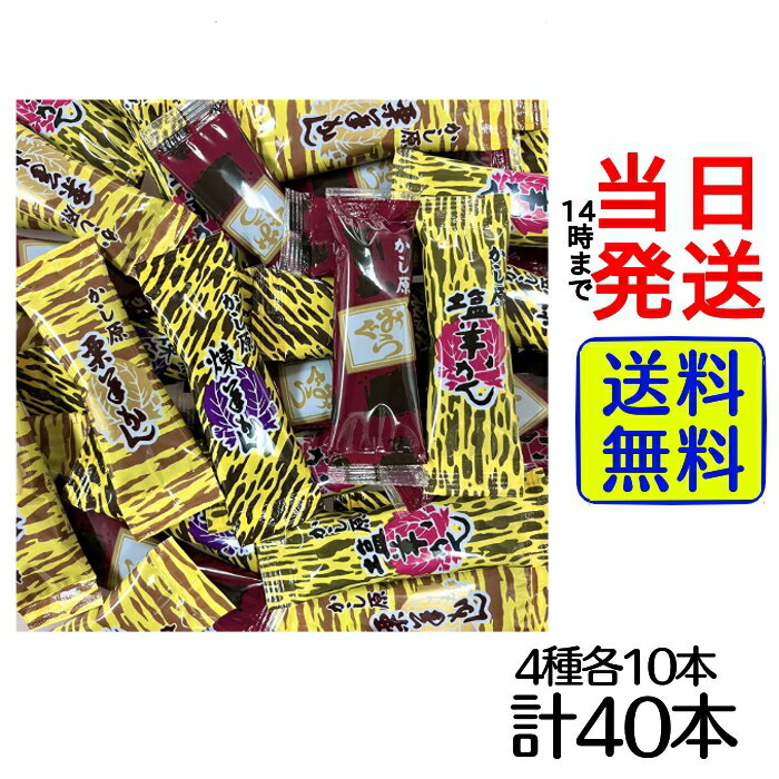 かし原 羊羹 4種アソートセット 各10本 計40本 セット【 送料無料 】【 ポスト投函 】【 当日発送 】ようかん 栗ようかん 塩ようかん 本練ようかん 小倉ようかん ようかん 和菓子