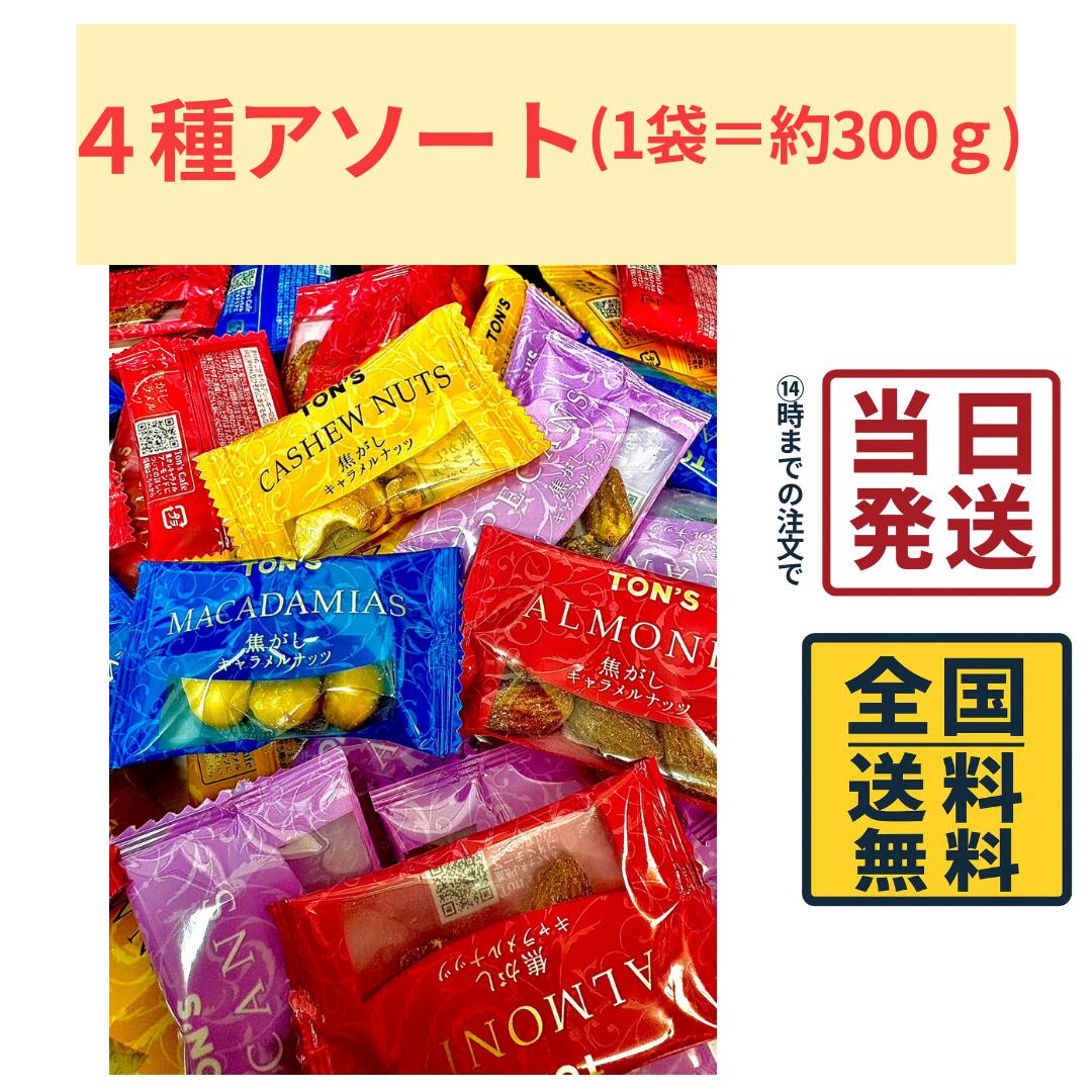 東洋ナッツ 焦がしキャラメルナッツ 4種アソートセット 約300g ミックスナッツ おやつ おつまみ ギフト..