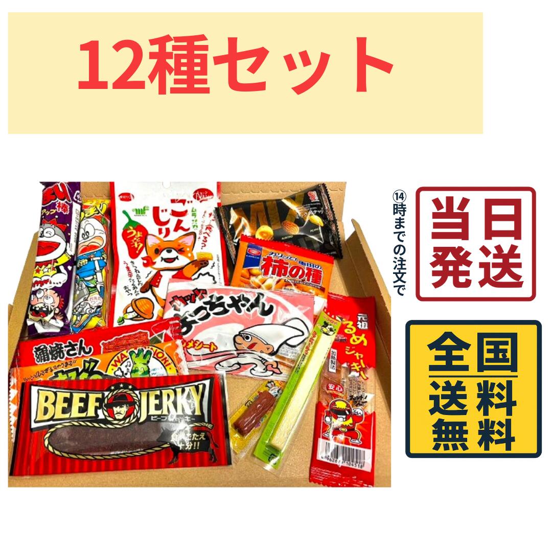 大人の駄菓子 12種12個詰め合わせセットbox柿の種 よっちゃん おつまみ 駄菓子