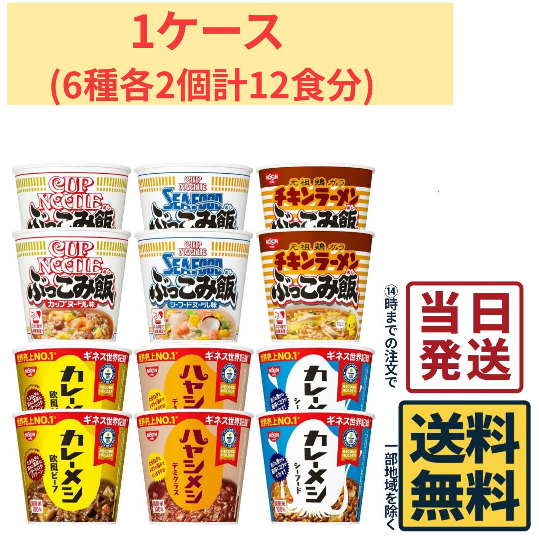 カレーメシ 3種 & ぶっこみ飯 3種 合計12食セット 詰め合わせ アソート カップライス 食べ比べ 非常食 保存食 備蓄 まとめ買い